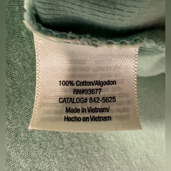 St. John's Bay Mint Green Short Sleeve Top - Picture 4 of 5